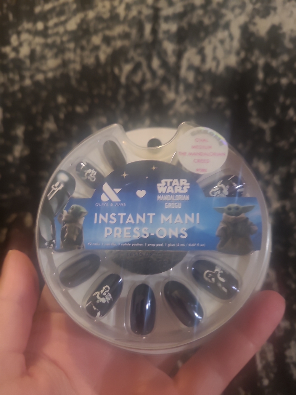 Olive & June Instant Mani Press-On Nails Star Wars The Mandalorian Creed